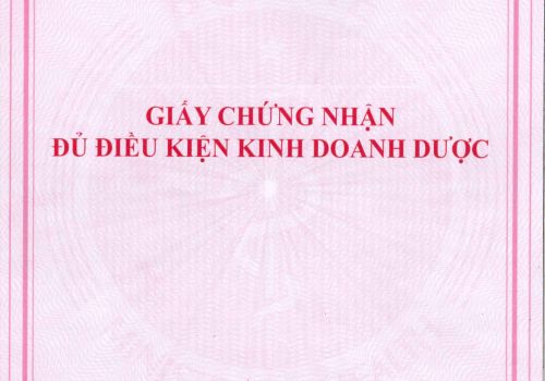 Giấy chứng nhận đủ điều kiện kinh doanh dược loại hình: Cơ sở xuất khẩu, nhập khẩu dược liệu, vị thuốc cổ truyền.